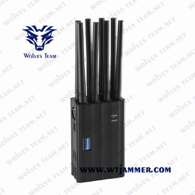 12 ζώνες 25m κινητό Blocker τηλεφωνικών σημάτων GSM 3G 4G 5g 12W