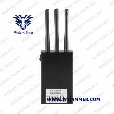 12 ζώνες 25m κινητό Blocker τηλεφωνικών σημάτων GSM 3G 4G 5g 12W