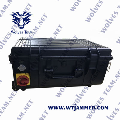 Αγορά Στρατιωτικός φορητός προσαρμόζει αδιάβροχο υπαίθριο Jammer σημάτων συχνότητας όλο Jammer τηλεφωνικών σημάτων κυττάρων online manufacture