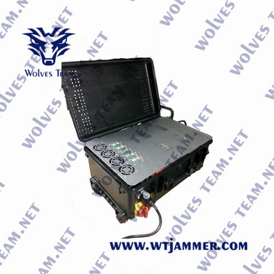 500W στρατιωτικό πλήρες αδιάβροχο υπαίθριο Jammer συχνότητας όλο Jammer τηλεφωνικών σημάτων κυττάρων