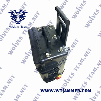 Αγορά Η στρατιωτική υψηλή δύναμη προσαρμόζει Jammer σημάτων συχνότητας την αδιάβροχη υπαίθρια πλήρη συχνότητα όλο τηλεφωνικό Jammer κυττάρων online manufacture