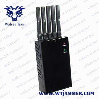 Ελαφριά 5 κεραία 15m φορητό Jammer ΠΣΤ 1.5W