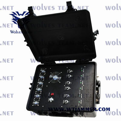 Jammer σημάτων οχημάτων υψηλής δύναμης 20-6000MHz 1200W