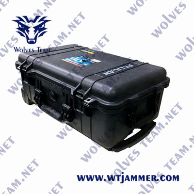 Φορητό 600W Jammer ραδιοσυχνότητας κηφήνων υψηλής δύναμης
