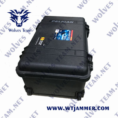 Φορητό 600W Jammer ραδιοσυχνότητας κηφήνων υψηλής δύναμης