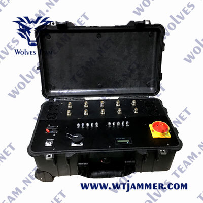 Σήμα 2500m υψηλής δύναμης RF Jammer κηφήνων 600W εξάρτηση