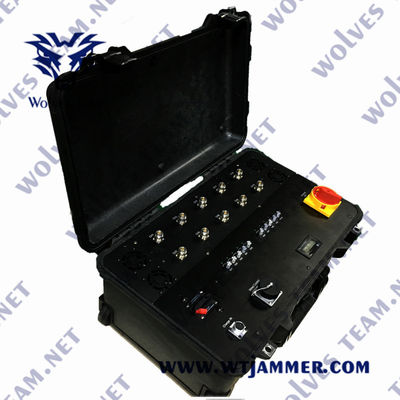 Σήμα 2500m υψηλής δύναμης RF Jammer κηφήνων 600W εξάρτηση