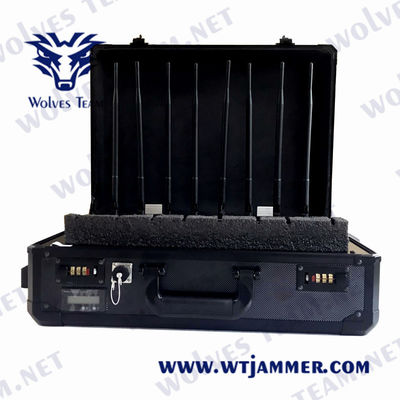 τηλεφωνικό Jammer κυττάρων μέτρων EIRP 30W 4G 100 φορητή τσάντα