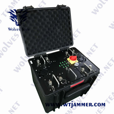 Στρατιωτικό Jammer βομβών οχημάτων 20 - 6000 MHZ φορητό Jammer τηλεφωνικών RF σημάτων κυττάρων