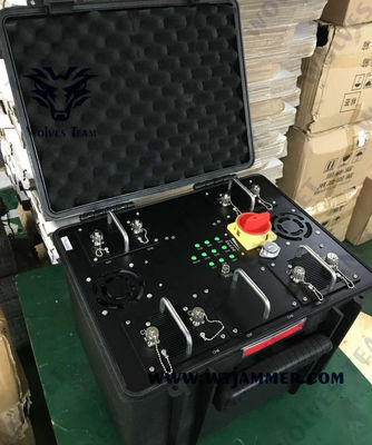 Στρατιωτικό Jammer βομβών οχημάτων 20 - 6000 MHZ φορητό Jammer τηλεφωνικών RF σημάτων κυττάρων