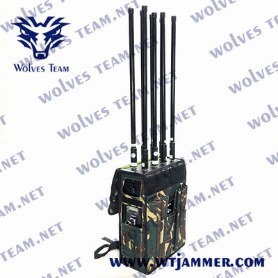 Στρατιωτικό Jammer σημάτων κηφήνων ΠΣΤ WIFI 5.8G σακιδίων πλάτης 90W
