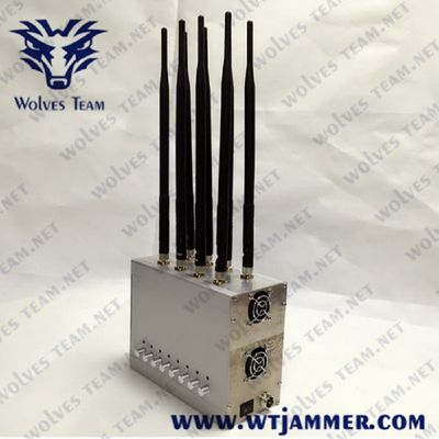 8 Jammer σημάτων υπολογιστών γραφείου GSM CDMA ζωνών ΠΣΤ 3G 4G 16W