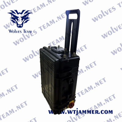 Jammers RF κηφήνων 2500m αδιάβροχο αντι UAV σημάτων Jammer κηφήνων