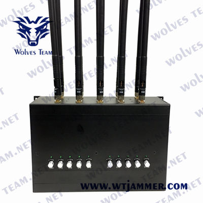 10 ζώνες 30m Jammer σημάτων δικτύων 20W ΠΣΤ 3G 4G CDMA