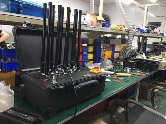 Κινητό Jammer 100m σημάτων GSM 3G 4G 5G EIRP 15W φορητό