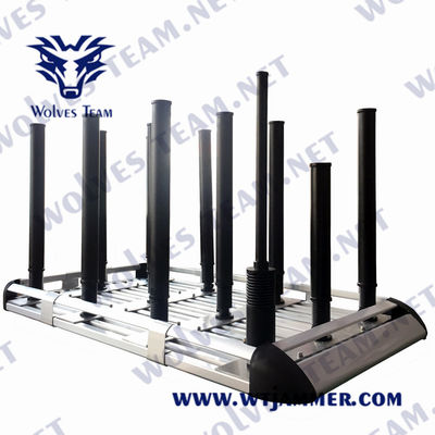 Η επίδειξη 330W των οδηγήσεων στεγανοποιεί Jammer 20-6000Mhz βομβών φορητό