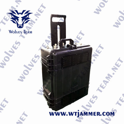 UMTS LTE φορητό Jammer 350W βομβών GSM αδιάβροχο για την αστυνομία στρατιωτική