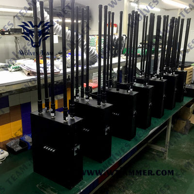 2.4G 3G 4G 50m Jammer 230VAC 40w σημάτων σακιδίων πλάτης GSM WiFi