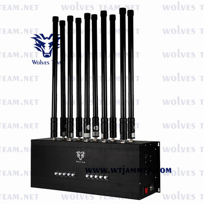 Εσωτερικό 16 τηλεφωνικό Jammer Lojack κυττάρων ζωνών 3G 4G 5G τηλεχειρισμός όλες οι τηλεφωνικές ζώνες επισημαίνει Jammer