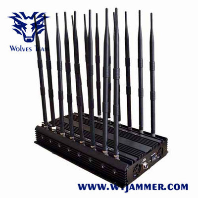 Jammer σημάτων 100m 100W CDMA κυψελοειδές GSM 3G 4G 5G διευθετήσιμο
