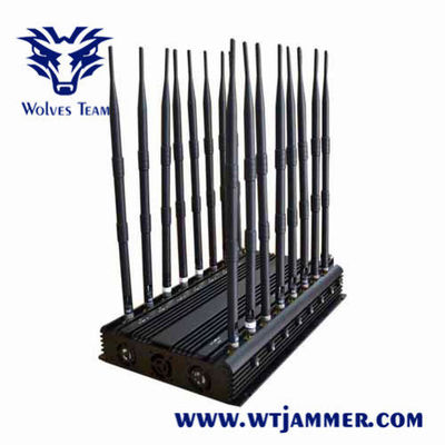 Φορητό Jammer 18 κεραίες 3G 4G 5G WiFi UHF VHF 35W σημάτων L1 L2 L5 Lojack