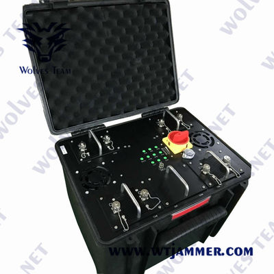 2500m 600W στεγανοποιούν αντι Jammers 240VAC κηφήνων UAV Jammer κηφήνων