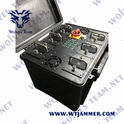 Jammer βομβών 330W 800m IED RF Jammer βομβών οχημάτων της FCC 6000MHz