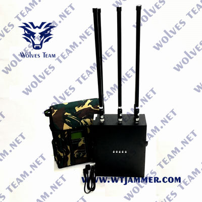 Jammer 4G 5G 150m Manpack RF σημάτων σακιδίων πλάτης GSM 80W EOD CDMA Jammer
