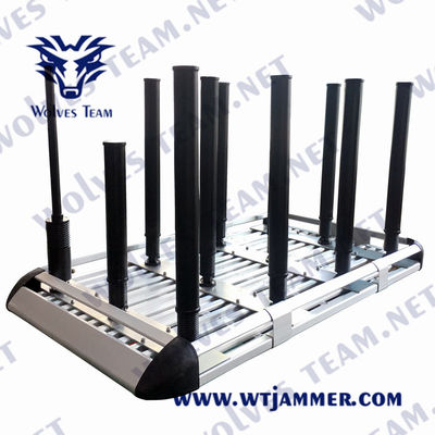 330W 800m Jammer βομβών στρατιωτικών οχημάτων DDS WCDMA φορητό RF Jammer