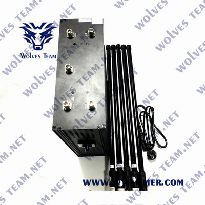 Jammer σημάτων σακιδίων πλάτης 200m DC24V GSM 4G 5G 120 Watt 1880MHz Manpack
