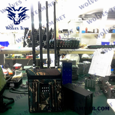 Jammer σακιδίων πλάτης σημάτων CDMA 5G RF Jammer σημάτων GSM 90W 3G 4G