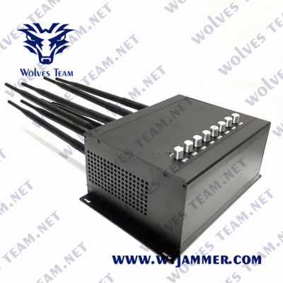 240VAC κινητό τηλεφωνικό Jammer 35W GSM WiFi Lojack UHF Jammer VHF