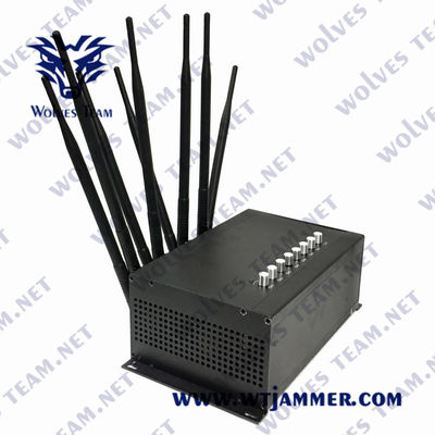 240VAC κινητό τηλεφωνικό Jammer 35W GSM WiFi Lojack UHF Jammer VHF