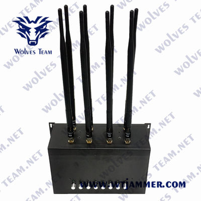 240VAC κινητό τηλεφωνικό Jammer 35W GSM WiFi Lojack UHF Jammer VHF