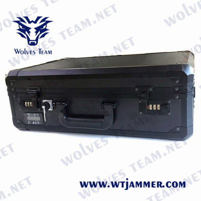Φορητό Jammer 150m τσάντα 15Kg σημάτων EIRP 15W GSM 3G 4G 5G