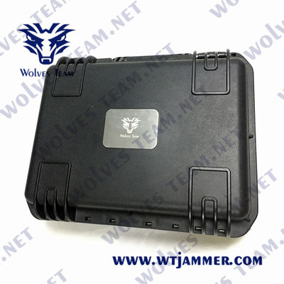 25W Uav βαλιτσών αντι Jammers WIFI 2.4G 5.8G κηφήνων αναλογική συσκευή κρυπτοφώνησης κηφήνων ΠΣΤ