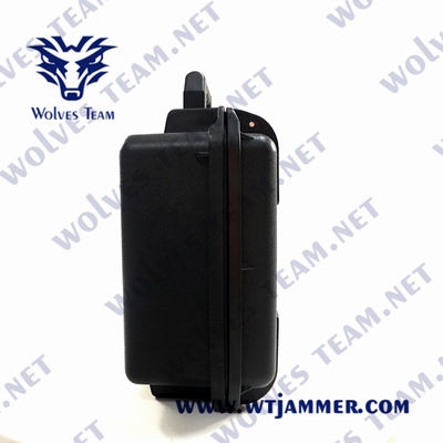 25W Uav βαλιτσών αντι Jammers WIFI 2.4G 5.8G κηφήνων αναλογική συσκευή κρυπτοφώνησης κηφήνων ΠΣΤ