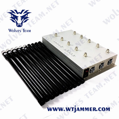 Κινητό τηλεφωνικό Jammer 50m GSM 5G LTE CDMA Lojack VHF UHF Jammer