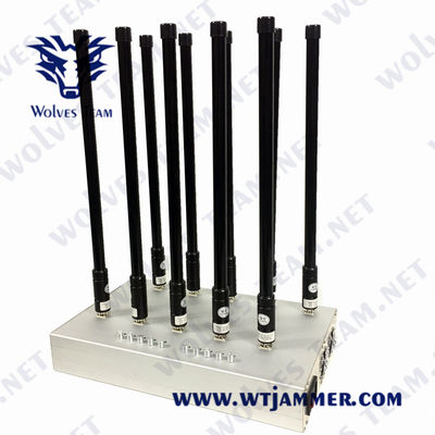 Κινητό τηλεφωνικό Jammer 50m GSM 5G LTE CDMA Lojack VHF UHF Jammer