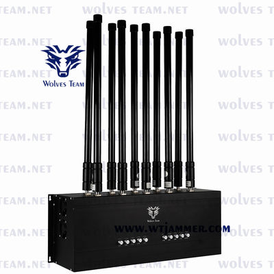 10 Jammer WIFI GSM CDMA ζωνών φορητό κινητό Jammer σημάτων ΠΣΤ Lojack