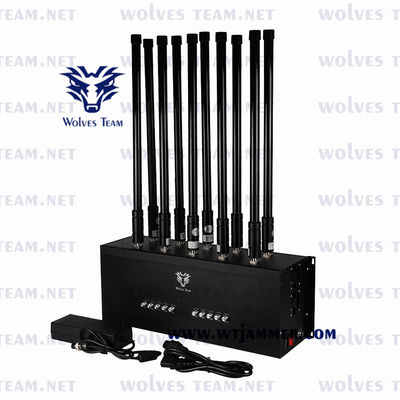 10 Jammer WIFI GSM CDMA ζωνών φορητό κινητό Jammer σημάτων ΠΣΤ Lojack