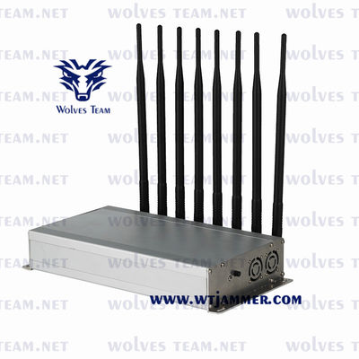 40W κινητό τηλεφωνικό Jammer Lojack VHF GSM LTE 5G UHF Blocker σημάτων