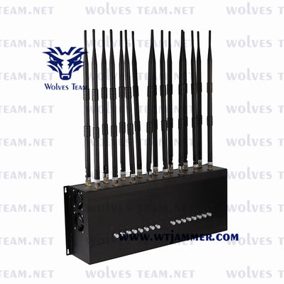 Jammer 16 τηλεφωνικών σημάτων κυττάρων GSM CDMA 35W ΠΣΤ Lojack RF κεραιών