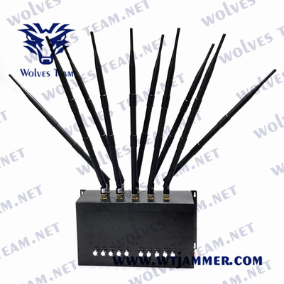 ΠΣΤ WIFI 50m Jammer 3G 4G 5G 10 GSM του DCS τηλεφωνικών σημάτων κυττάρων κεραίες UHF VHF