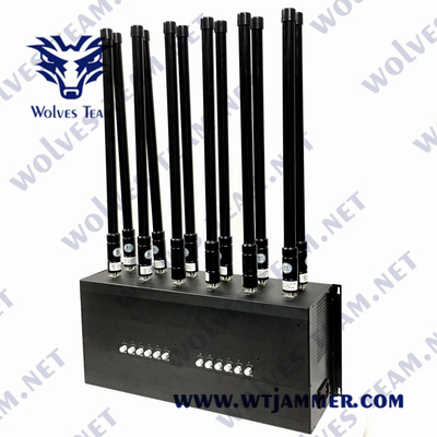 Jammer CDMA 24W 12 ΠΣΤ WIFI UHF VUH GSM του DCS υπολογιστής γραφείου κεραιών