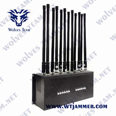Αγορά Jammer CDMA 24W 12 ΠΣΤ WIFI UHF VUH GSM του DCS υπολογιστής γραφείου κεραιών online manufacture