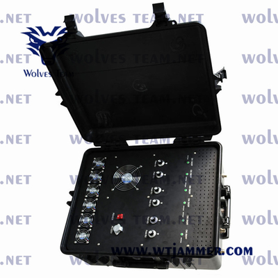 DC27V κινητό τηλεφωνικό Jammer 350W CDMA Jammer σημάτων PC 5G του DCS GSM