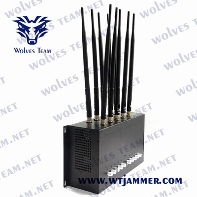 90W τηλεφωνικό Jammer 3G κυττάρων Jammer CDMA του DCS PHS 4G 5G GSM με τον προσαρμοστή εναλλασσόμενου ρεύματος