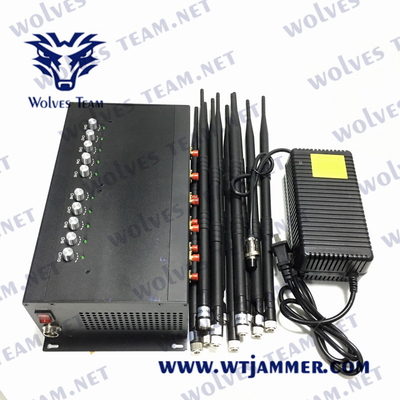 90W τηλεφωνικό Jammer 3G κυττάρων Jammer CDMA του DCS PHS 4G 5G GSM με τον προσαρμοστή εναλλασσόμενου ρεύματος