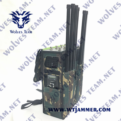 Jammer 90W σημάτων σακιδίων πλάτης 5.8G WiFi RF αντι τρομοκρατία του DCS GSM